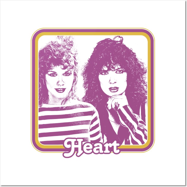 Heart / 80s Styled Original Fan Design Wall Art by DankFutura